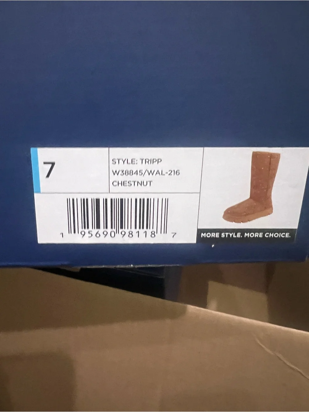 BRAND NEW White Mountain Cozy Caramel Rhinestone Boots Size 7